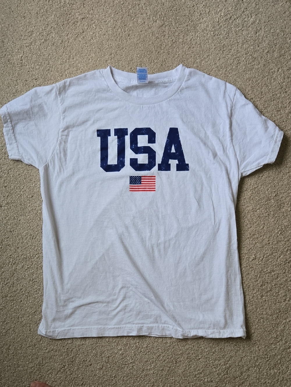 USA Graphic Crewneck T-Shirt - White